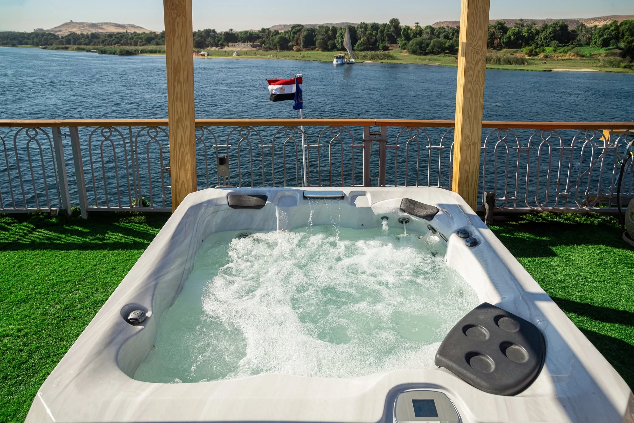 Sun deck of the Nile Capital Nile Cruise Nile cruise